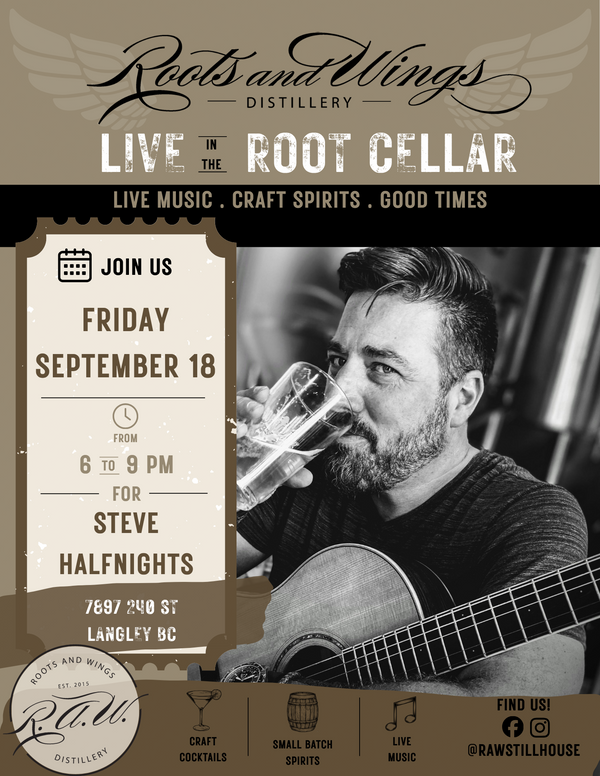 Live at the Root Cellar Lounge September 18th Steve Halfnights