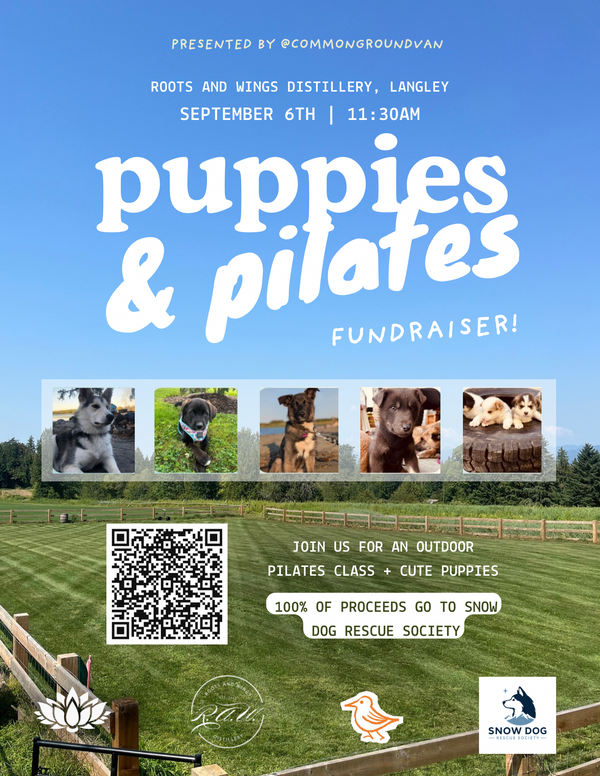 Puppies and Pilates Fundraiser