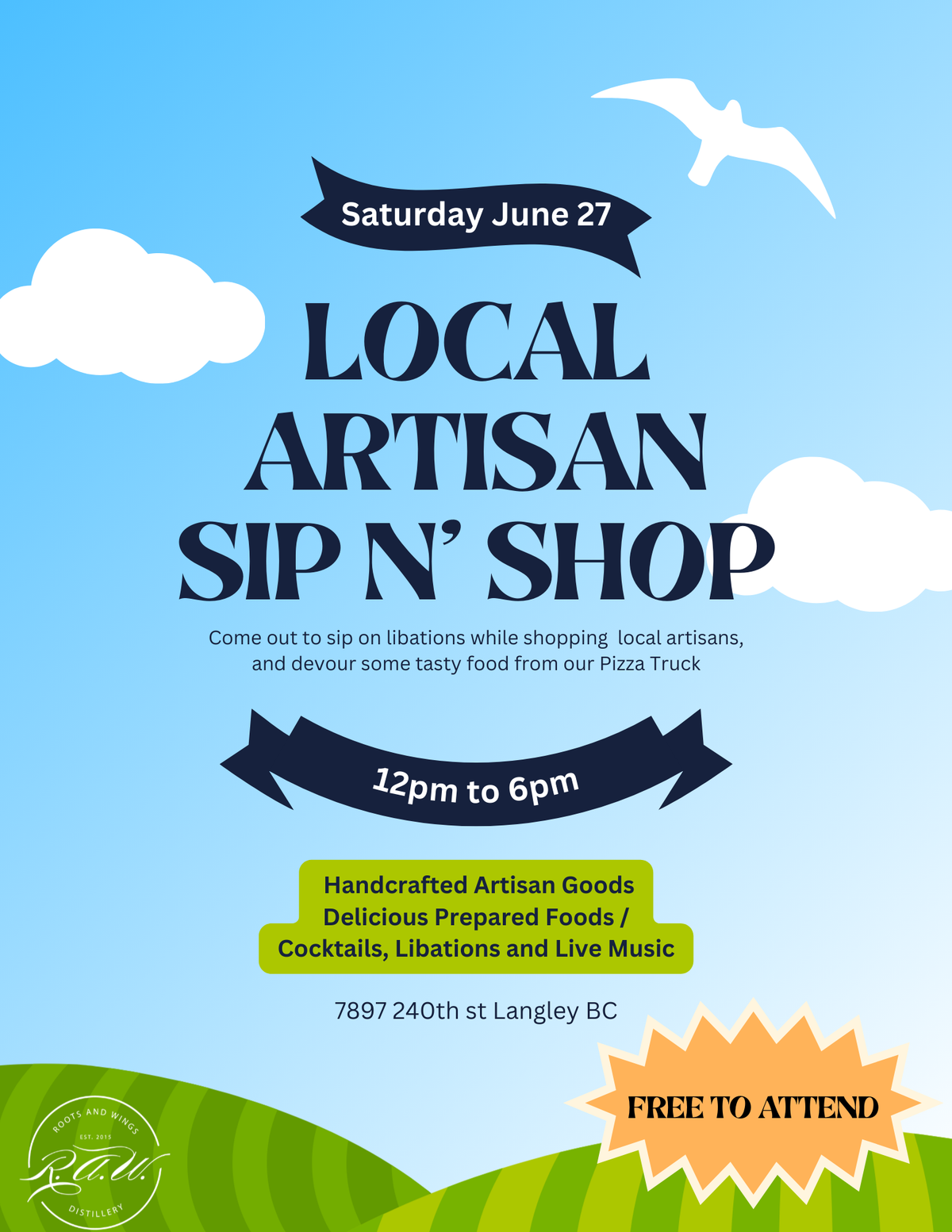 Annual Summertime Sip N' Shop